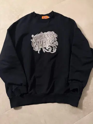 Keboz 그래픽 프린트 맨투맨 L 블랙