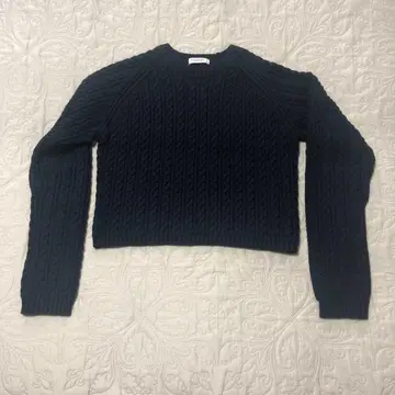 MACPHEE 하이브리드 코튼 케이블 크루넥 풀오버