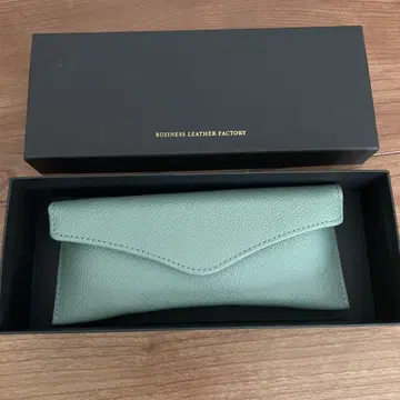 BUSINESS LEATHER FACTORY 안경 케이스 민트 그린