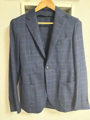 투모로우랜드 자켓 네이비 체크 퍼스널 오더 제품