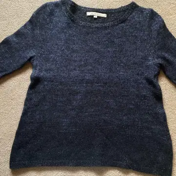 네이비 그라데이션 스웨터 38 내추럴 뷰티