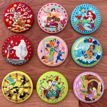 디즈니 자수 캔뱃지 2