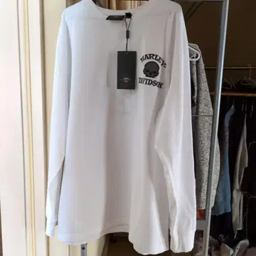 HARLEY-DAVIDSON 스컬 프린트 롱 슬리브 T셔츠 4L