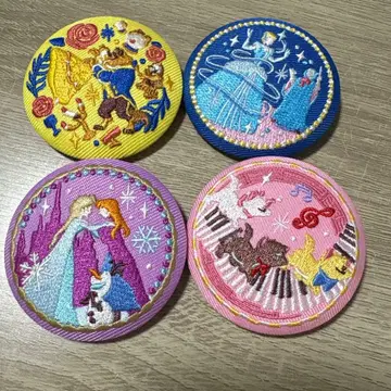 디즈니 자수 캔뱃지 비스킷 2 자수 캔뱃지