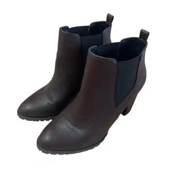 지나시스 다크 브라운 사이드 고어 부츠