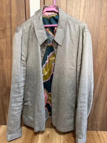Ted Baker 린넨 그레이 캐주얼 자켓 사이즈 5(XL)