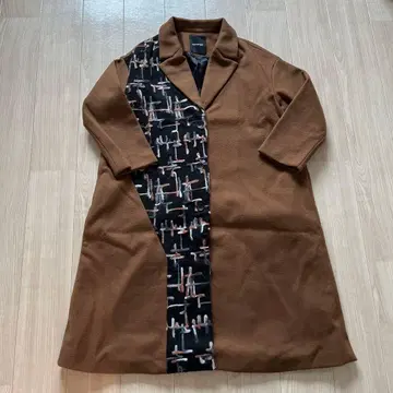 브라운 롱 코트 melange