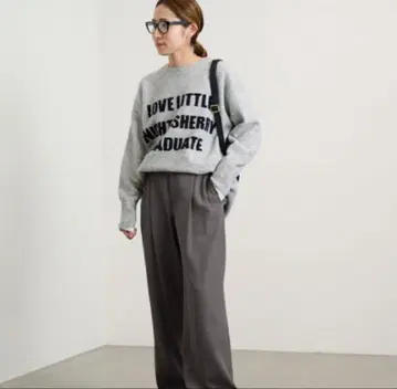 알파카 혼방 프레임워크 니트 풀오버