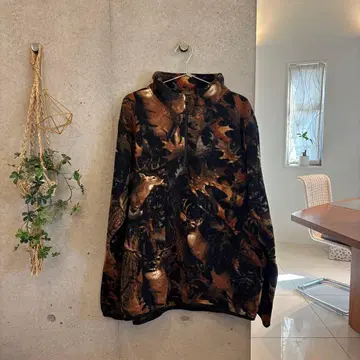 [ 하나뿐인 구제 의류 ] 올 패턴 플리스 자켓 L 사이즈