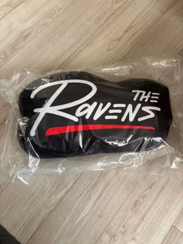 THE RAVENS 로고 쿠션 블랙