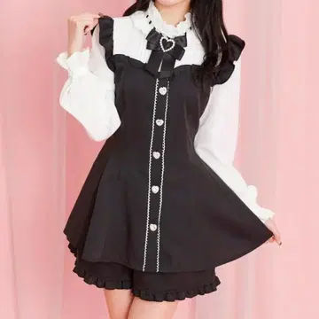 스탠드 옷깃 뷔스티에 셋업 시크릿허니 블랙