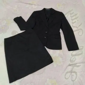 레이디스 스테디셀러 블랙 스커트 수트 13 컨디션 최상