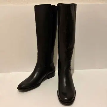 클로버 리프 자키 부츠 롱 부츠 지퍼 루즈 블랙 L