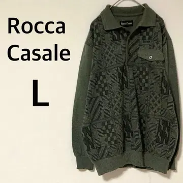로카카사레 긴팔 피케 셔츠 [ L ] 올 패턴 그린