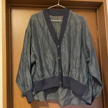 야마다야 그레이 긴팔 셔츠 프릴 디자인