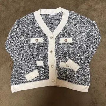 INGNI 니트 가디건 화이트 블랙