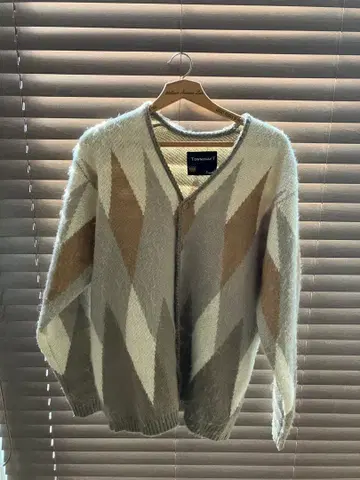 Towncraft 다이아몬드 패턴 가디건 M