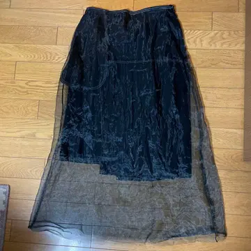 주카 블랙 롱 스커트 M 사이즈