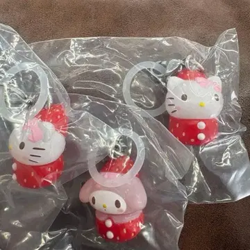 산리오 딸기 메지루시 액세서리 3개 세트 키티 마이멜로디