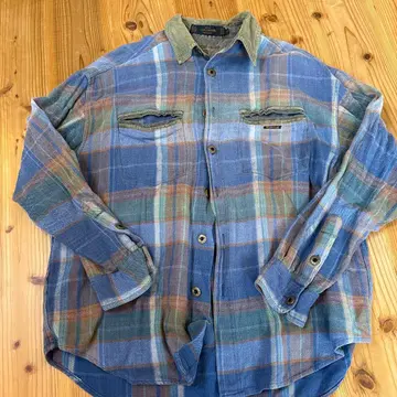 FRIDAY CLUB 체크 무늬 플란넬 셔츠 구제 의류