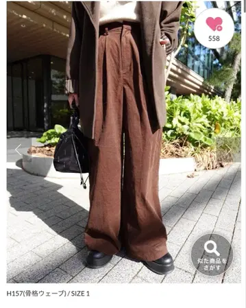 kastane 에구치 씨 감수 코듀로이 이지 슬랙스