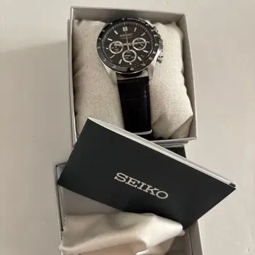 SEIKO 크로노그래프 손목시계 블랙