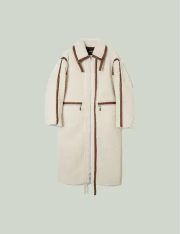 soduk boa tape coat / white