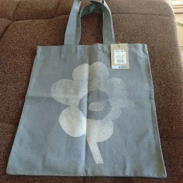 [ 새상품 ] marimekko kioski 우니코 꽃무늬 토트백 그레이
