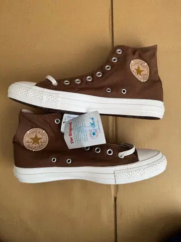 CONVERSE ALL STAR 하이컷 스니커즈 브라운