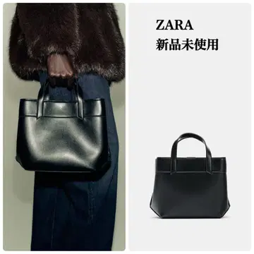 완판템 ZARA 미니 시티백 택 포함 새상품 블랙
