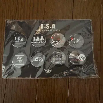 L.S.A 아웃도어 핀 배지 세트 8개