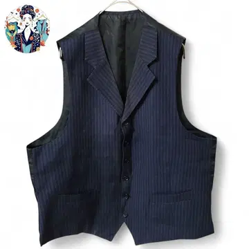 이소재 베스트 벨트 포함 트레디셔널 울 100% L 스트라이프 남성용