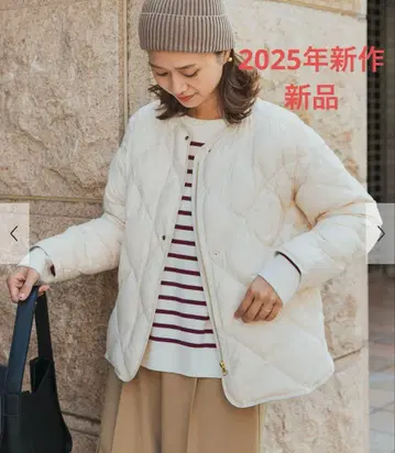 택 포함 새상품 어반 리서치 도어스 라이트 다운 퀼트 숏 블루종