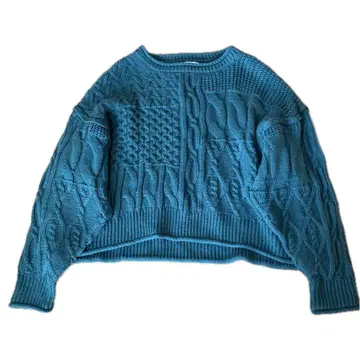 새상품급 아이템 어반 리서치 그린 케이블 짜임 니트 스웨터