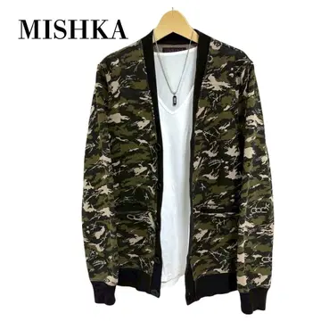 MISHKA 올 패턴 가디건 미슈카 속기모 가디건 카모 패턴