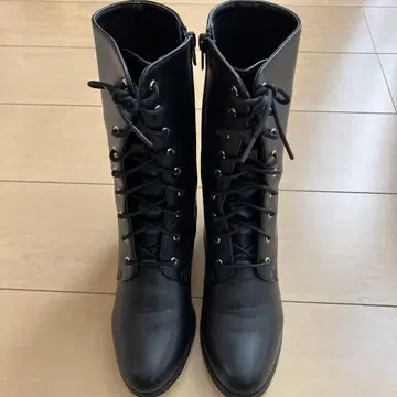 블랙 부츠 24.0 졸업식 성인식 힐 있음