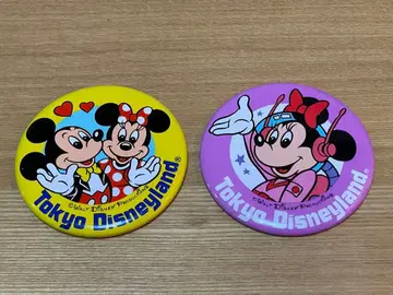 [ 쇼와 레트로 ] 도쿄 디즈니랜드 미키 미니 핀 배지 세트