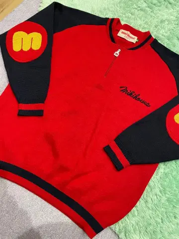 미키하우스 하프집 스웨터 남성용 L