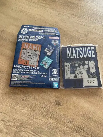 ONE PIECE 아크릴 블록 참 BASE SHOP 복권