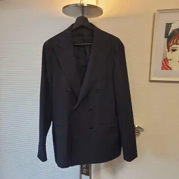 UNITED ARROWS 네이비 더블 브레스트 자켓 50