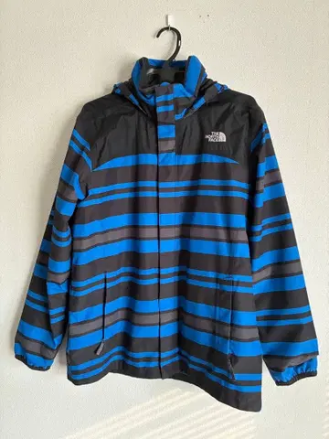 더 노스페이스 블루 나일론 윈드브레이커 보이즈 XL