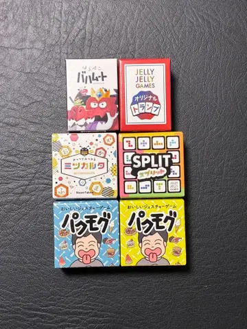 JELLY JELLY GAMES 마이크로 카드 게임 시리즈 전 6종 세트