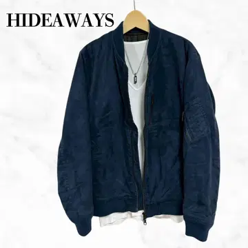 HIDEAWAYS 충전솜 블루종 MA-1 플라이트 자켓풍 아우터