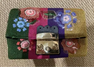 FURLA 꽃무늬 자수 숄더백