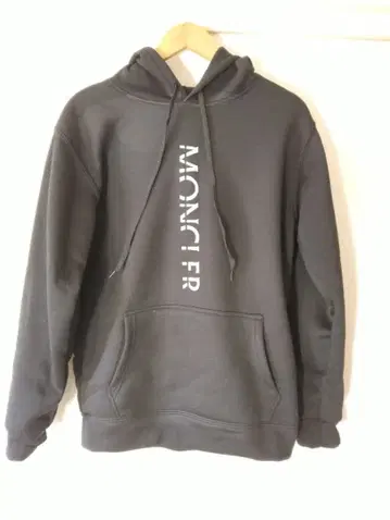 남성용 블랙 후드 부착 후드티