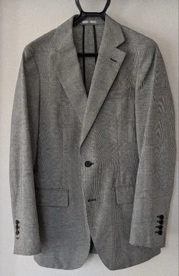 정장 셀렉트 Y6 그레이 체크 무늬 비즈니스 자켓