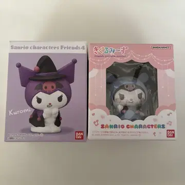 산리오 캐릭터 프렌즈 4 & 키구루미즈 쿠로미 세트