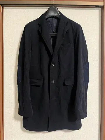 [환영 묶음 구매] 소프넷 체스터 코트 엘보 배치 포함 네이비 M