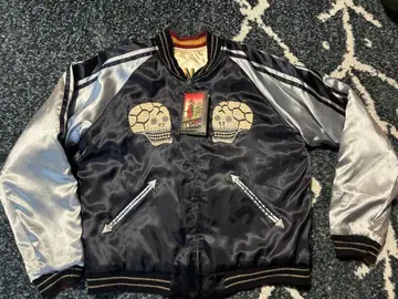 스컬과 뱀 자수 스카잔 L 사이즈 테일러 토요