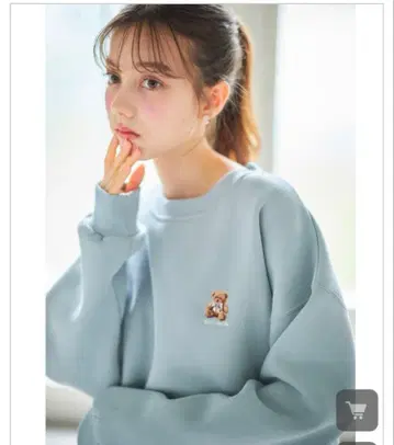 tocco 곰 자수 쭈리 맨투맨